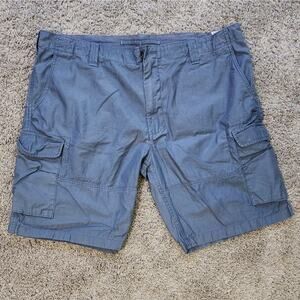 Vtg Polo Ralph‎ Lauren Cargo Shorts mend size 42 Blue